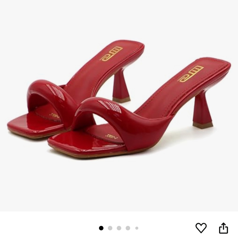 Red Heeled Mules